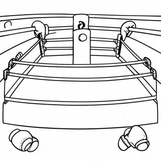 Boxing Ring Coloring Page 7321-6197