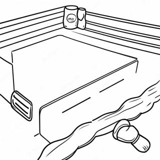 Boxing Ring Coloring Page 7321-6198