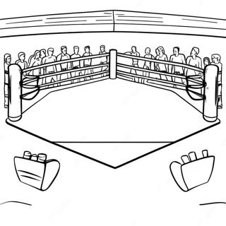 Boxing Ring Coloring Page 7321-6199