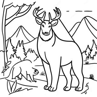 Mountain Animals Coloring Page 73222-58807