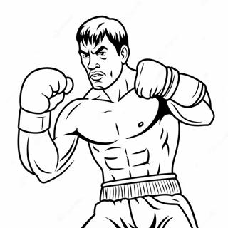 Boxing Coloring Pages