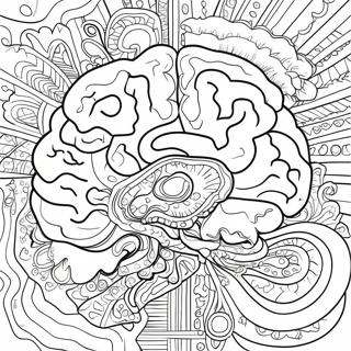 Detailed Brain Structure Coloring Page 73243-58831