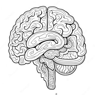 Detailed Brain Structure Coloring Page 73243-58832