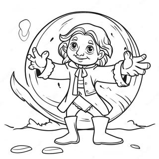 Magical Rumpelstiltskin Spinning Gold Coloring Page 73253-58834