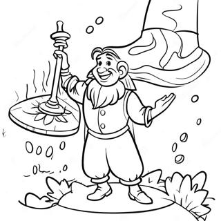 Magical Rumpelstiltskin Spinning Gold Coloring Page 73253-58836