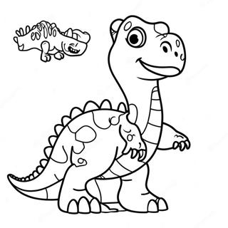 Rex The Friendly Dinosaur Coloring Page 73263-58841