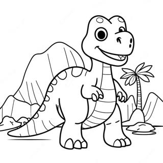 Rex The Friendly Dinosaur Coloring Page 73263-58842