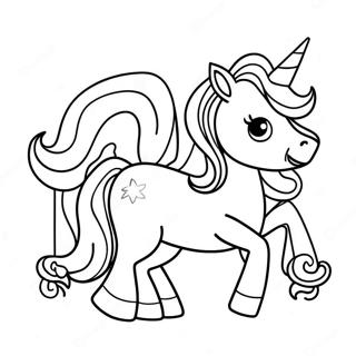 Sparkle Unicorn Coloring Page 73282-58856