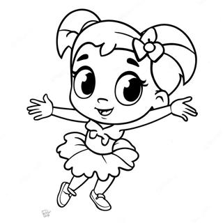 Betty Boop Dancing Coloring Page 732-578