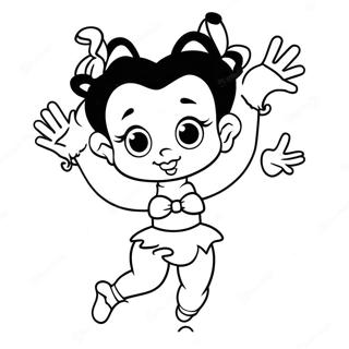 Betty Boop Dancing Coloring Page 732-579