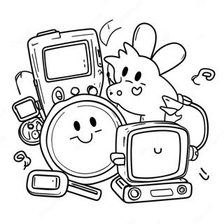 Toodles With Colorful Gadgets Coloring Page 73303-58870