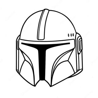 Mandalorian Helmet Coloring Page 73312-58883