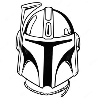 Mandalorian Helmet Coloring Page 73312-58884