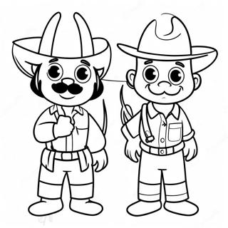 Colorful Spanishtuff Characters Coloring Page 73323-58892