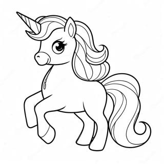 Sparkling Rarity Unicorn Coloring Page 7332-42901