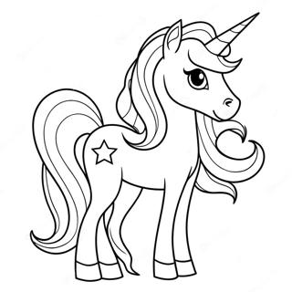 Sparkling Rarity Unicorn Coloring Page 7332-42902