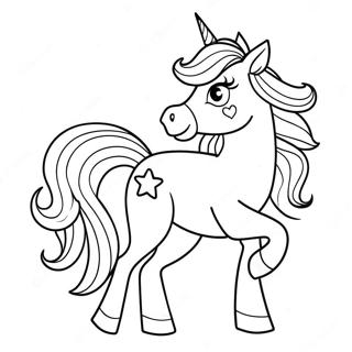 Sparkling Rarity Unicorn Coloring Page 7332-42904