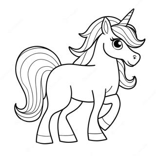 Sparkling Rarity Unicorn Coloring Page 7332-6019