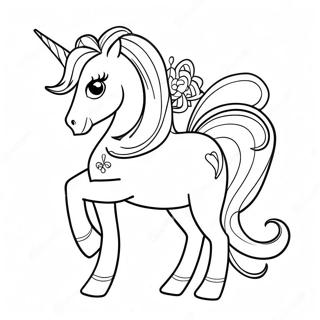 Sparkling Rarity Unicorn Coloring Page 7332-6020