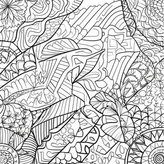 Geometric Tessellation Coloring Page 73333-58899