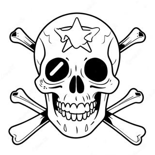 Skull And Crossbones Coloring Page 73342-58904