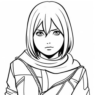 Mikasa Coloring Pages