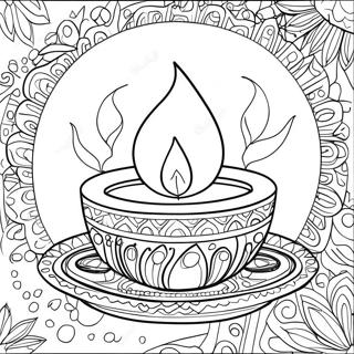 Festive Diya Coloring Page 73373-58929