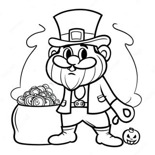 Scary Leprechaun Coloring Pages