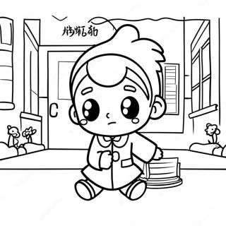 Hanako Kun In Haunted School Coloring Page 73403-58953