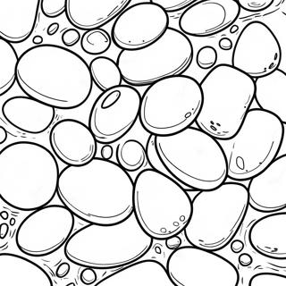 Colorful Pebbles In A Stream Coloring Page 73433-58979