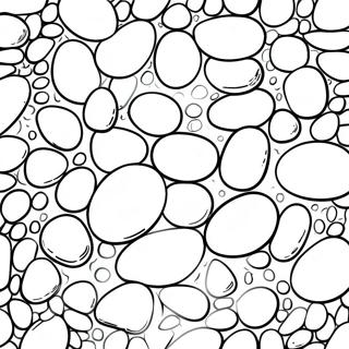 Colorful Pebbles In A Stream Coloring Page 73433-58980