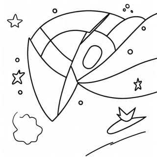 Colorful Starbeam In Outer Space Coloring Page 73453-58994