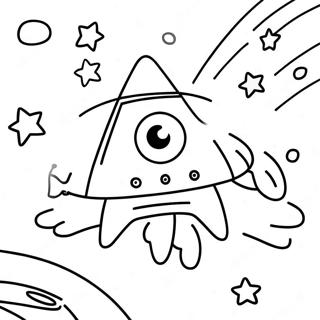 Colorful Starbeam In Outer Space Coloring Page 73453-58995