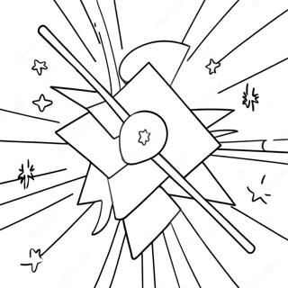 Colorful Starbeam In Outer Space Coloring Page 73453-58996