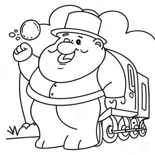 Chubby Train Eater Coloring Page 73463-59002