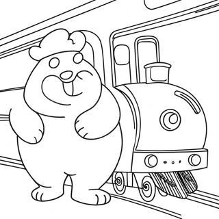 Chubby Train Eater Coloring Page 73463-59004