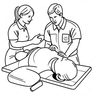 Cpr Training Session Coloring Page 73512-59038