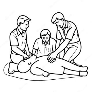 Cpr Training Session Coloring Page 73512-59039