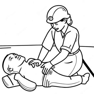 Cpr Training Session Coloring Page 73512-59040