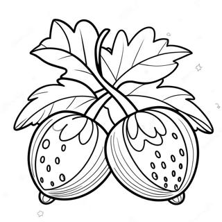 Acorn Coloring Page 7351-6030