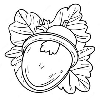 Acorn Coloring Page 7351-6031