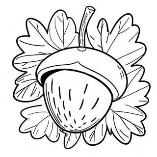 Acorn Coloring Page 7351-6217