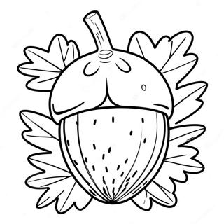 Acorn Coloring Page 7351-6218