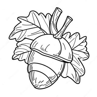 Acorn Coloring Page 7351-6219