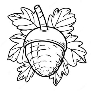 Acorn Coloring Page 7351-6220