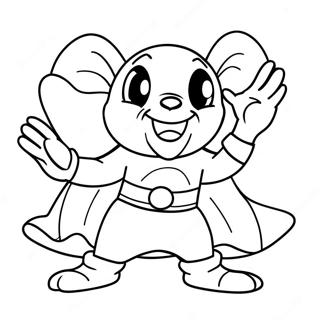 Mighty Mouse Coloring Pages