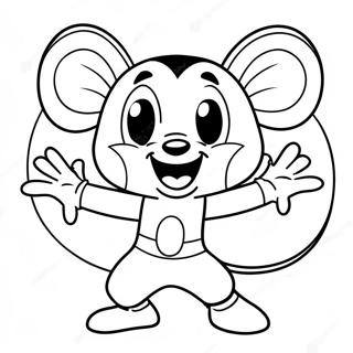 Adventurous Mighty Mouse Coloring Page 73523-59049