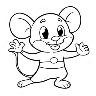 Adventurous Mighty Mouse Coloring Page 73523-59051