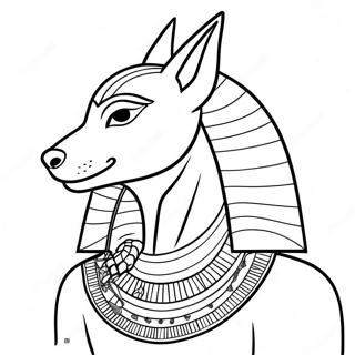 Ancient Egyptian Anubis Coloring Page 73533-59054