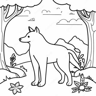 Advanced Nature Scene Coloring Page 73543-59063